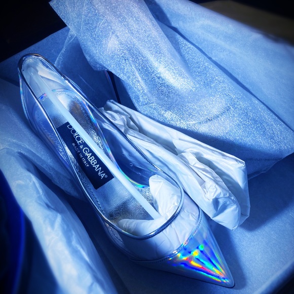 Dolce & Gabbana Cardinale Iridescente pointed-toe Pumps (Actual size 4 !!!!) - Picture 13 of 16
